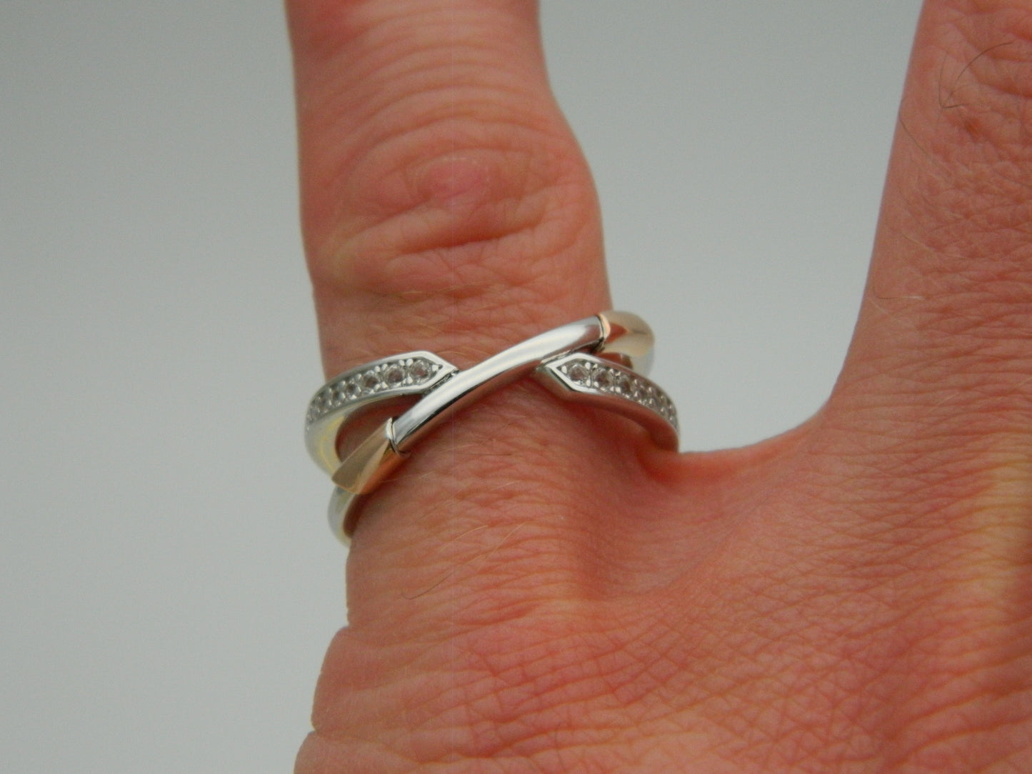 Clogau Sterling Silver & 9ct Rose Gold Showstopper Topaz Ring RRP £420.00 size M