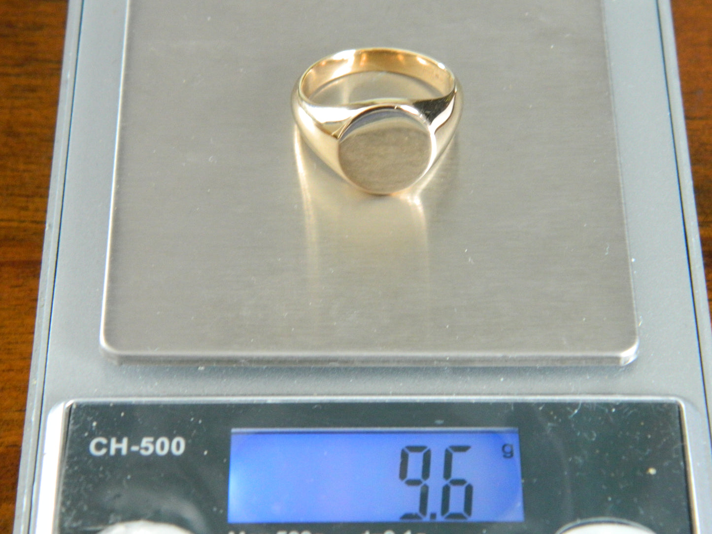 Clogau 18ct Gold 1854 Blend 9.6g Oval Signet Ring RRP £2,240.00 size P (slight second)