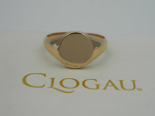 Clogau 18ct Gold 1854 Blend 9.5g Oval Signet Ring RRP £2,240.00 size Y (slight second)