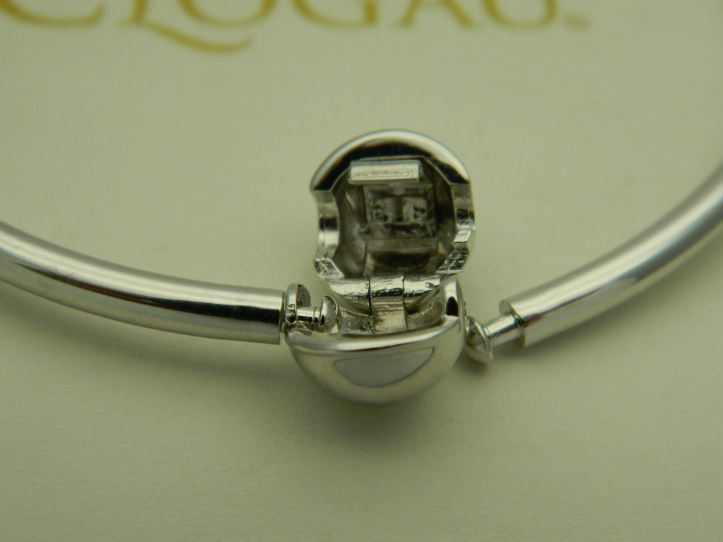 Clogau Sterling Silver & 9ct Rose Gold Tree of Life Milestones Bead Charm Bangle RRP £140.00