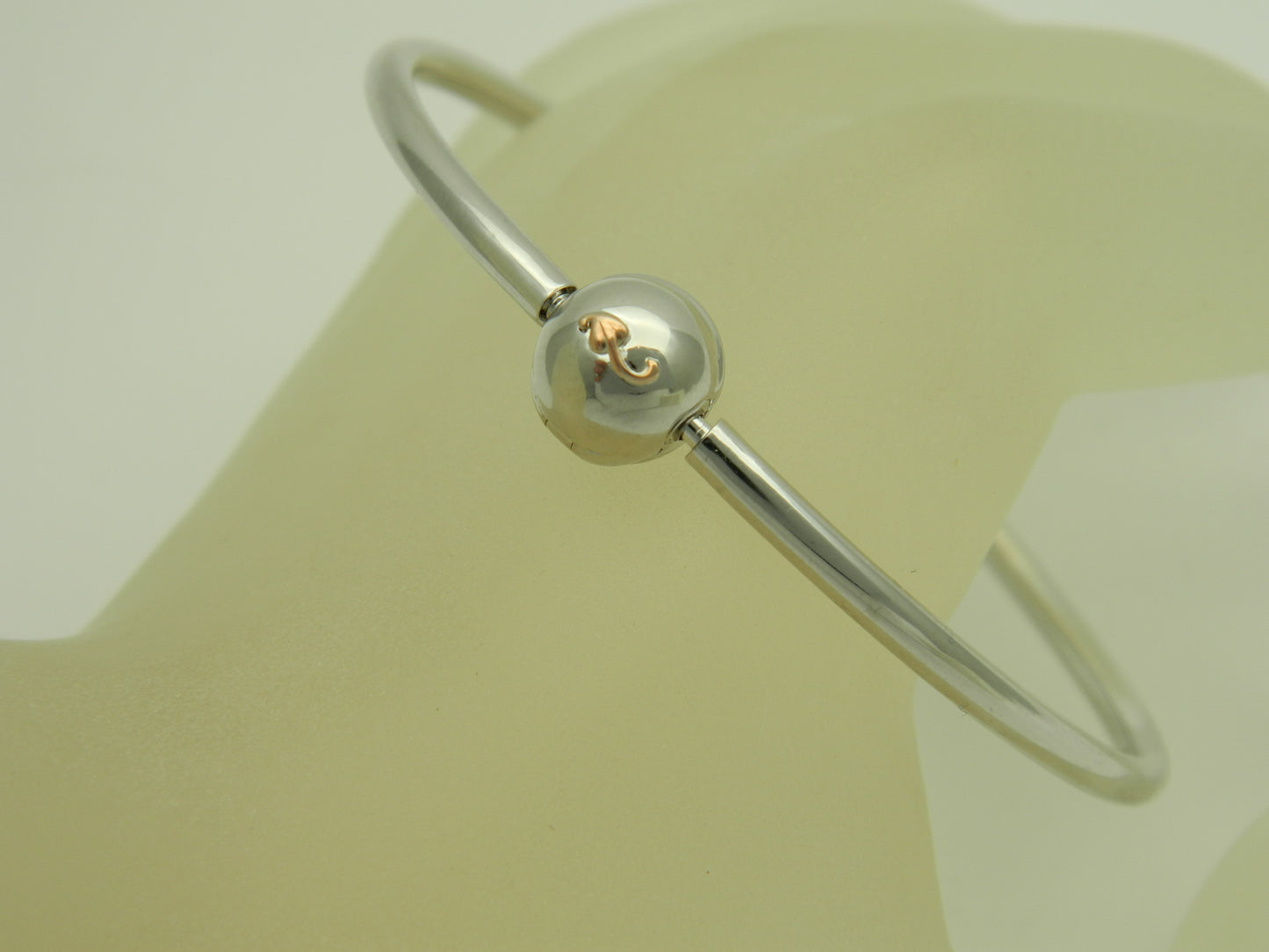 Clogau Sterling Silver & 9ct Rose Gold Tree of Life Milestones Bead Charm Bangle RRP £140.00