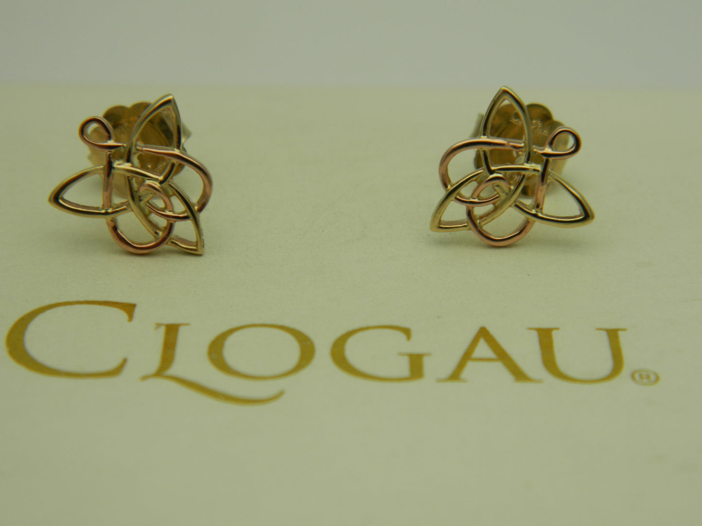 Clogau 9ct Yellow & Rose Gold Fairies of the Mine Stud Earrings RRP £440.00