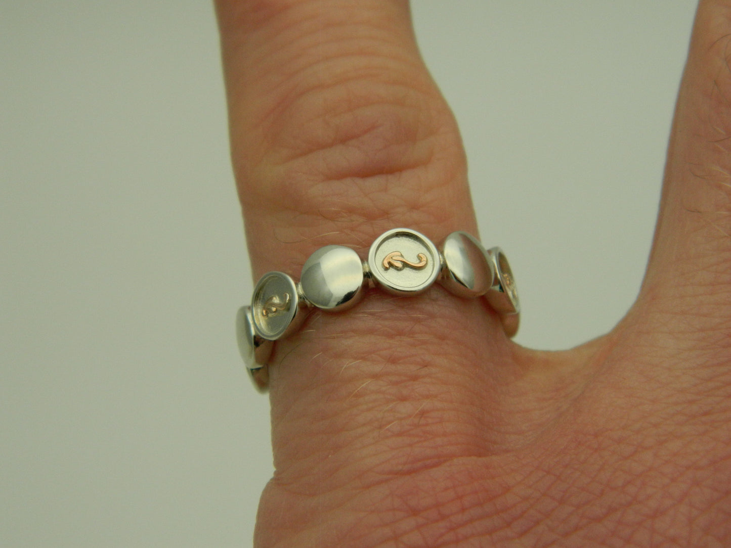 Clogau Sterling Silver & 9ct Rose Gold Tree of life Insignia Capstone Ring size L, Q or S