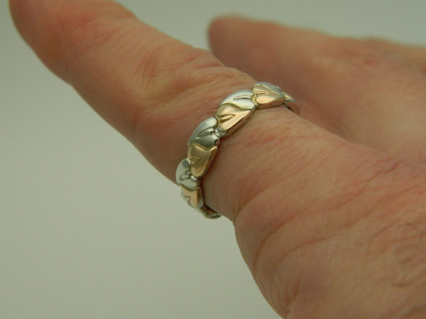 Clogau Sterling Silver & 9ct Rose Gold Tree of Life Two Tone Ring RRP £209.00 size K or P