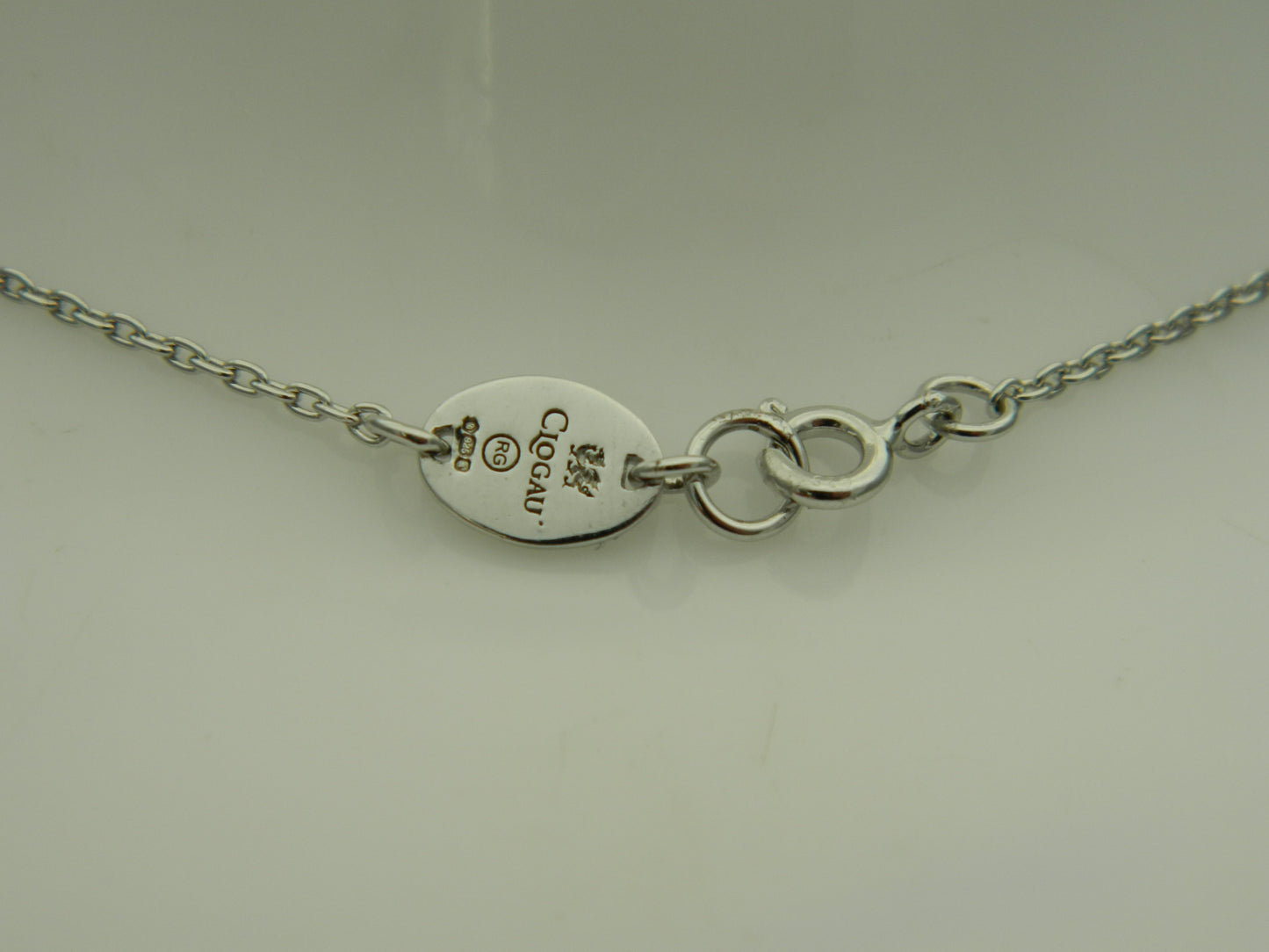 Clogau Sterling Silver & 9ct Rose Gold Tudor Court Red Garnet Pendant RRP £249.00