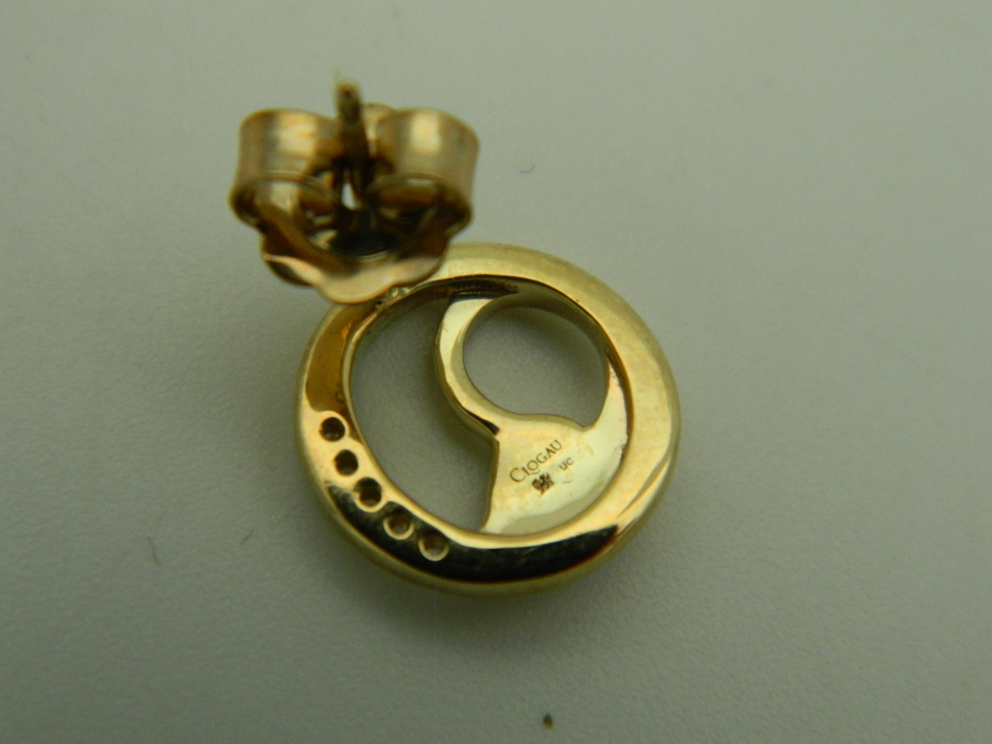 Clogau 9ct Yellow & Rose Gold Tree of Life Diamond Stud Earrings RRP £490.00