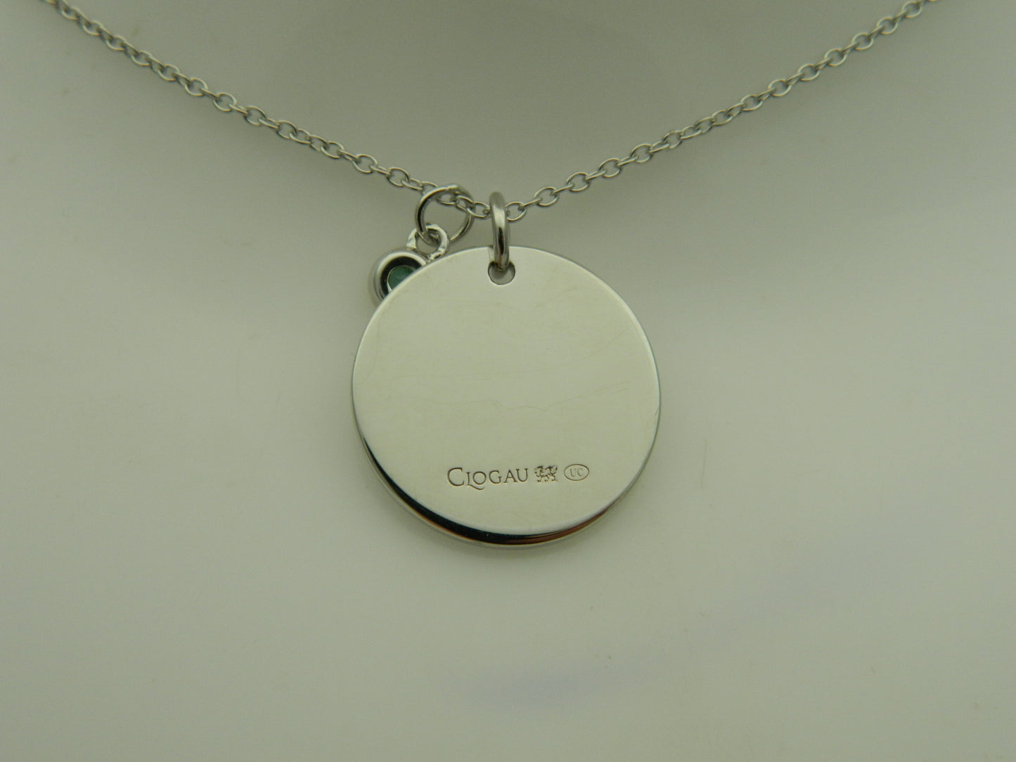 Clogau Sterling Silver & 9ct Rose Gold Celebration Emerald May Birthstone Pendant RRP £169.00