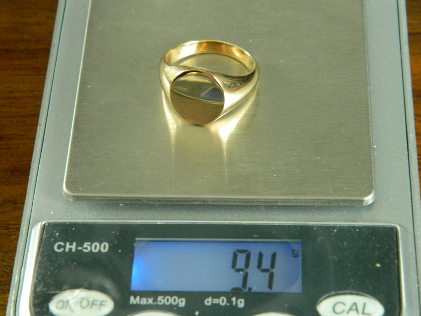 Clogau 18ct Gold 1854 Blend Oval Signet Ring size P (slight second)