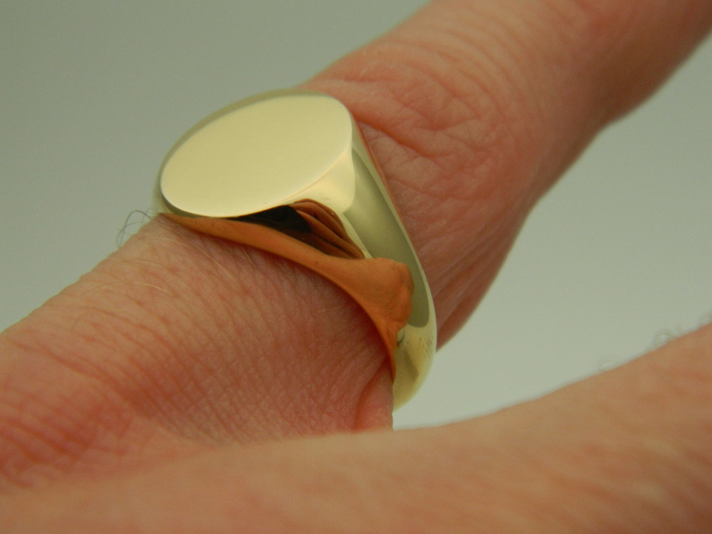 Clogau 18ct Gold 1854 Blend Oval Signet Ring size P (slight second)