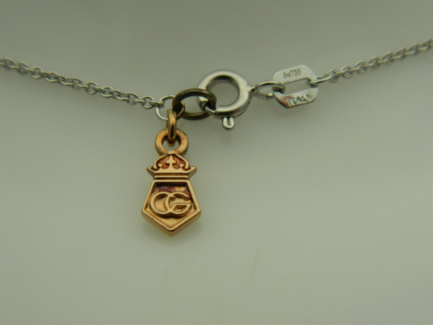 Clogau 18ct White & Rose Gold Tree of Life Peach Pearl & Diamond Pavé Pendant & Chain