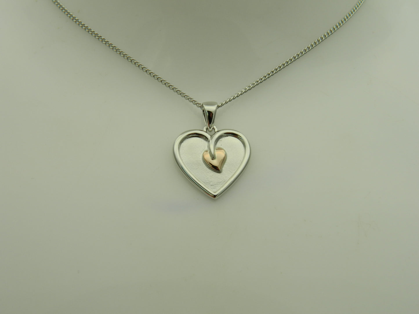 Clogau Sterling Silver & 9ct Rose Gold Tree of Life Vine Heart Pendant