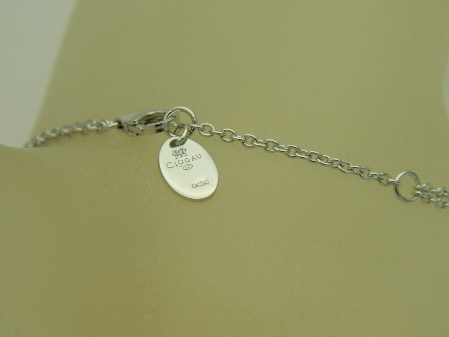 Clogau Sterling Silver & 9ct Rose Gold Pawprints on my Heart Double Chain Bracelet