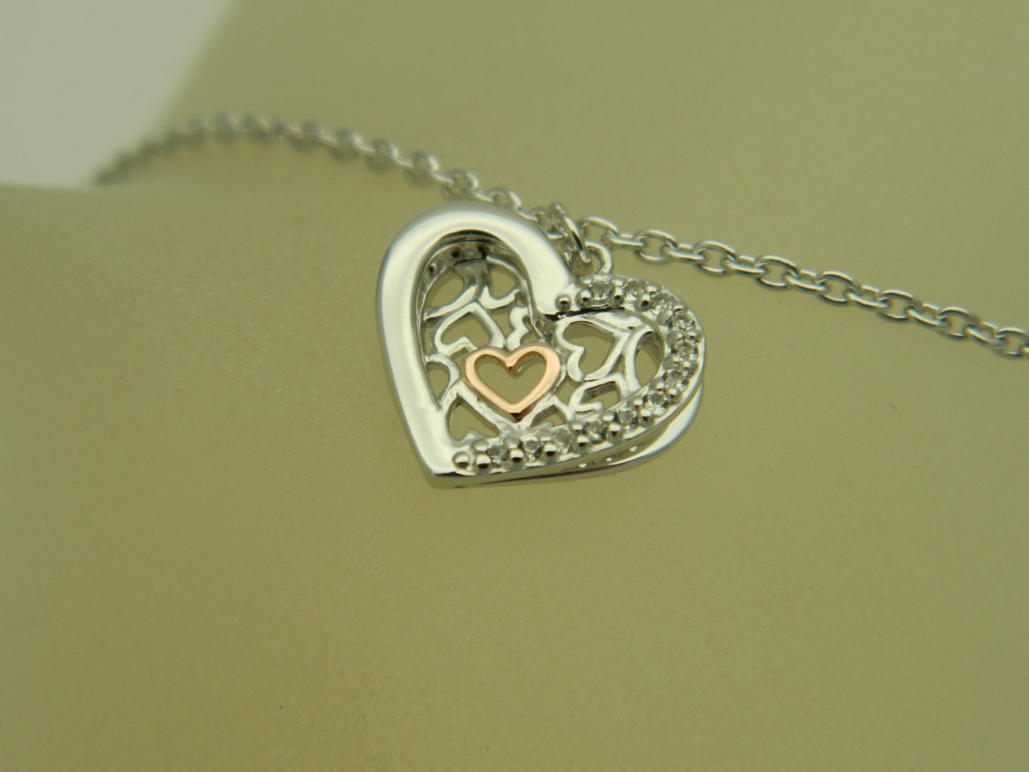 Clogau Sterling Silver & 9ct Rose Gold Always in my Heart Topaz Bracelet