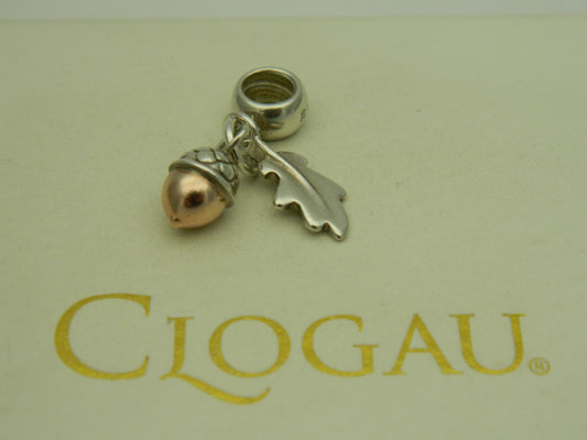 Clogau Sterling Silver & 9ct Rose Gol Royal Clogau Oak Bead Charm (pre loved)