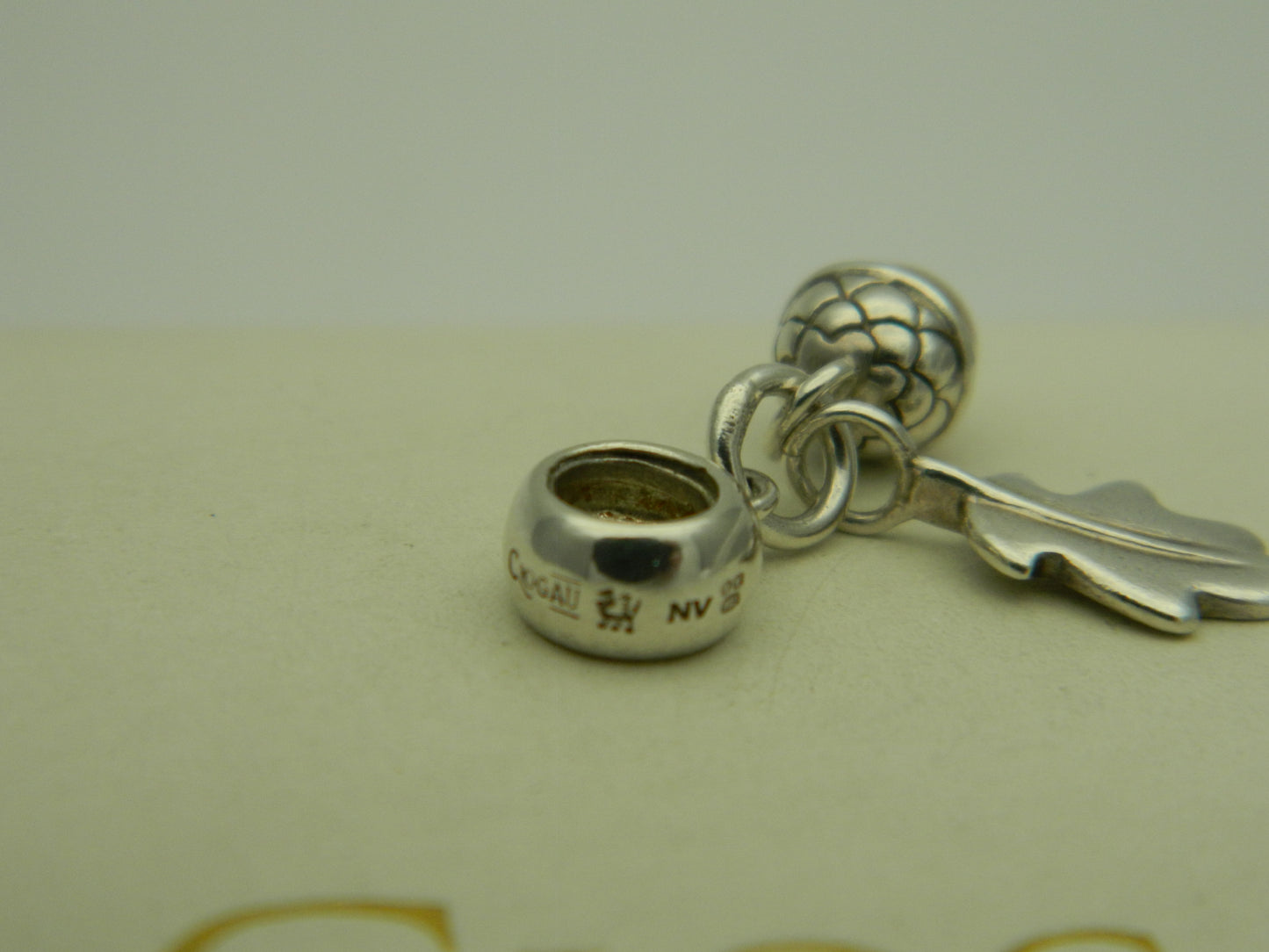 Clogau Sterling Silver & 9ct Rose Gol Royal Clogau Oak Bead Charm (pre loved)