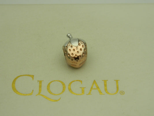 Clogau Sterling Silver & 9ct Rose Gold Strawberry Bead Charm (pre loved)