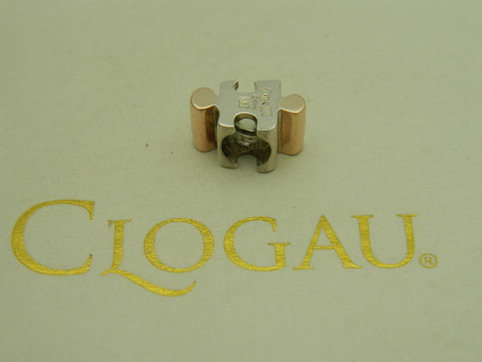 Clogau Sterling Silver & 9ct Rose Gold Jigsaw Bead Charm (pre loved)