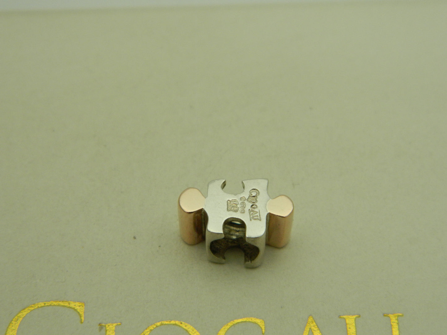 Clogau Sterling Silver & 9ct Rose Gold Jigsaw Bead Charm (pre loved)
