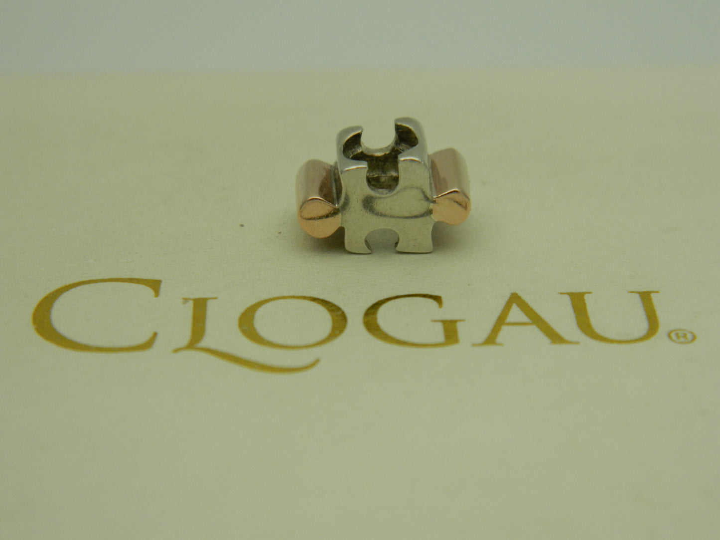 Clogau Sterling Silver & 9ct Rose Gold Jigsaw Bead Charm (pre loved)