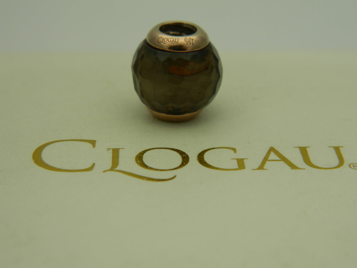 Clogau 9ct Rose Gold Smoky Quartz Bead Charm (pre loved)