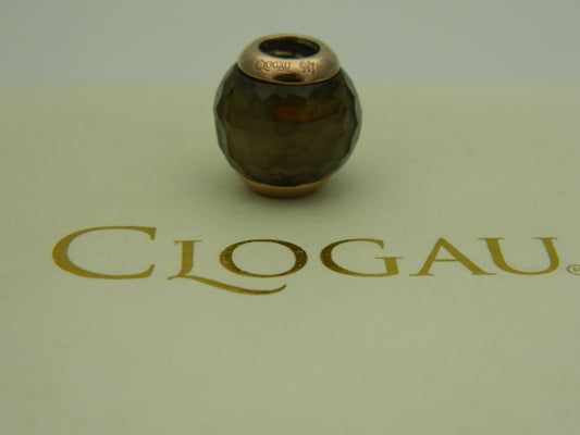 Clogau 9ct Rose Gold Smoky Quartz Bead Charm (pre loved)