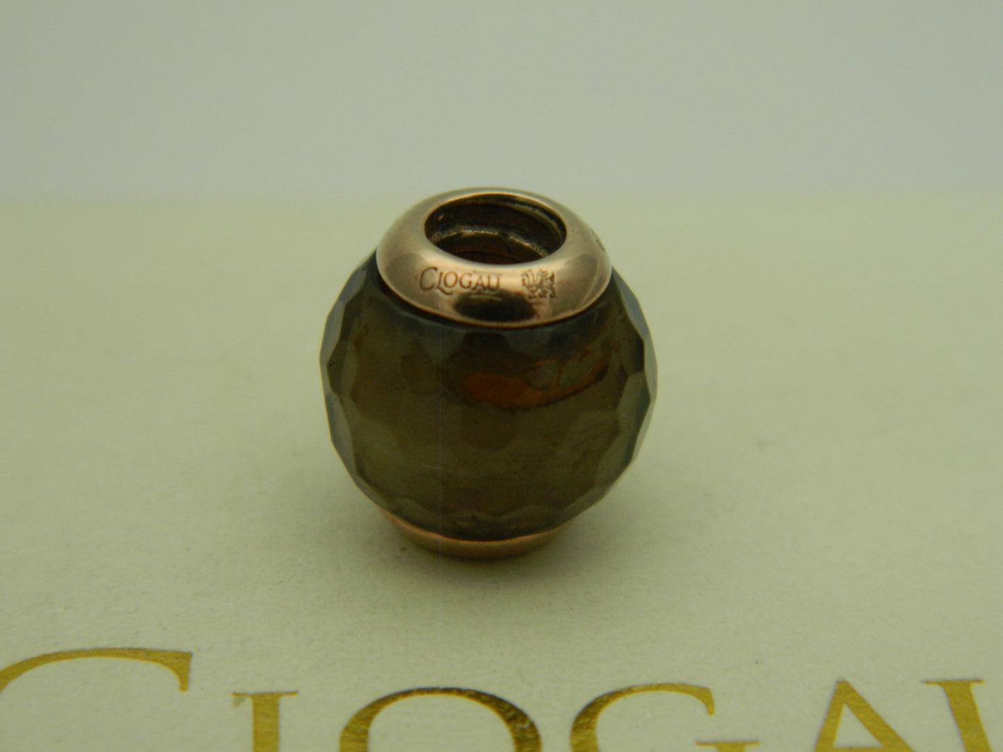 Clogau 9ct Rose Gold Smoky Quartz Bead Charm (pre loved)