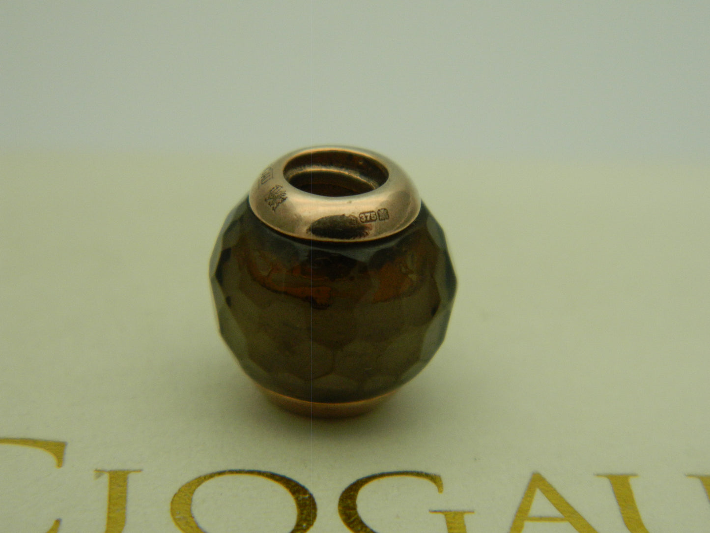 Clogau 9ct Rose Gold Smoky Quartz Bead Charm (pre loved)