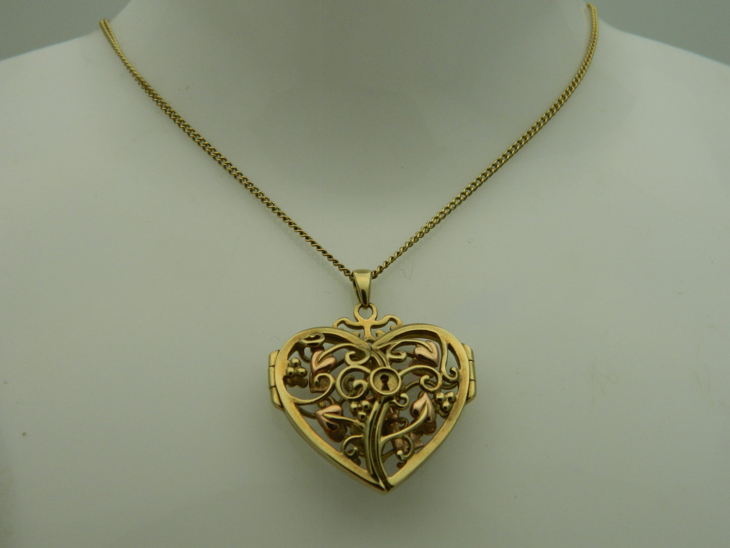 Clogau 9ct Yellow & Rose Gold Large Kensington Heart Key Locket (pre loved)
