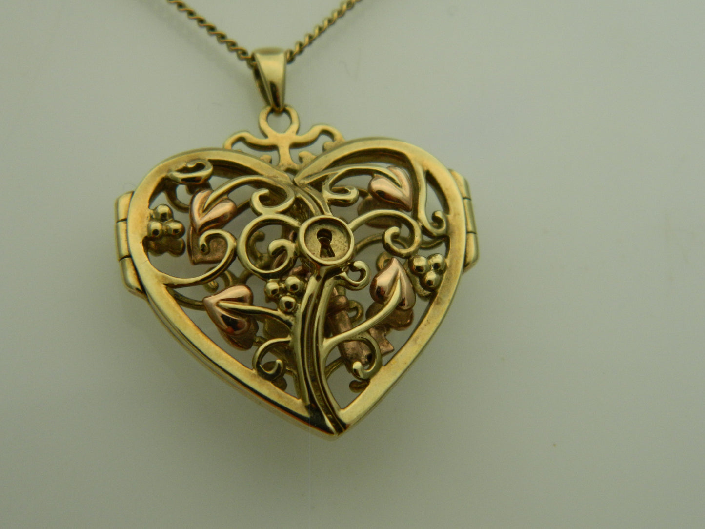 Clogau 9ct Yellow & Rose Gold Large Kensington Heart Key Locket (pre loved)