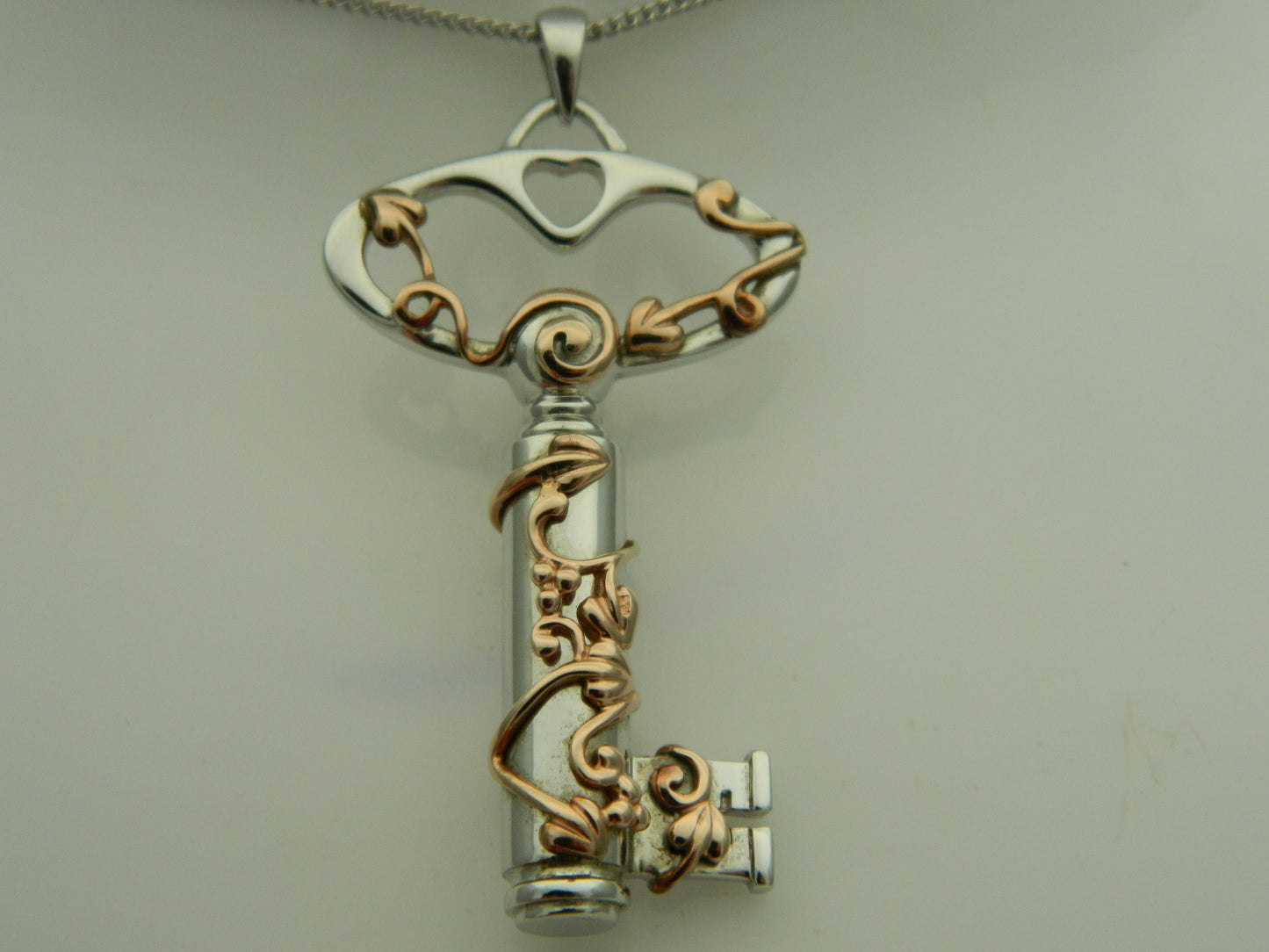 Clogau Sterling Silver & 9ct Rose Gold Tree of Life Key Notes Pendant
