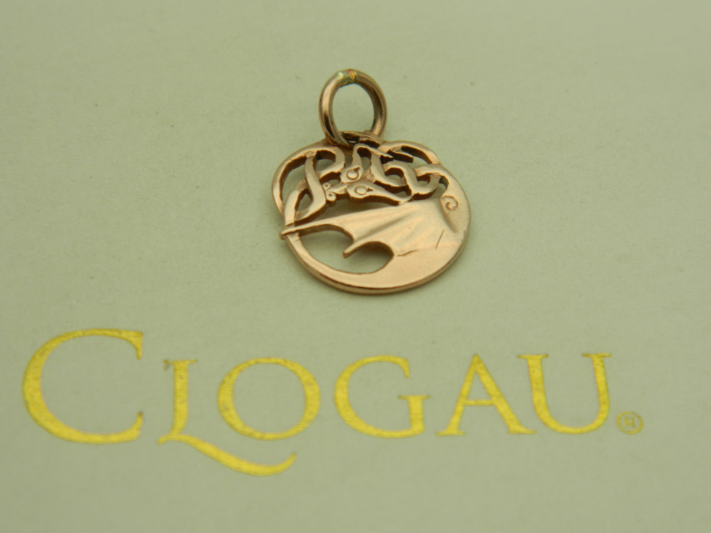 Clogau 9ct Rose Gold Celtic Dragon Charm/Pendant (pre loved)