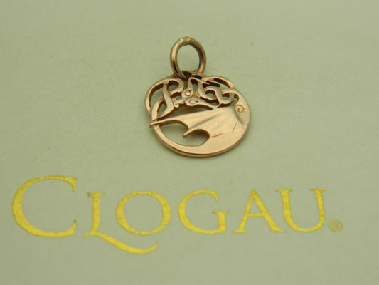 Clogau 9ct Rose Gold Celtic Dragon Charm/Pendant (pre loved)