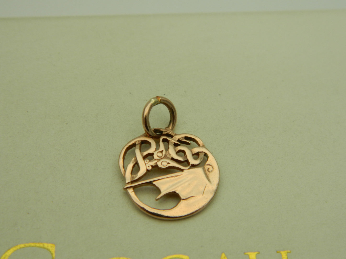 Clogau 9ct Rose Gold Celtic Dragon Charm/Pendant (pre loved)