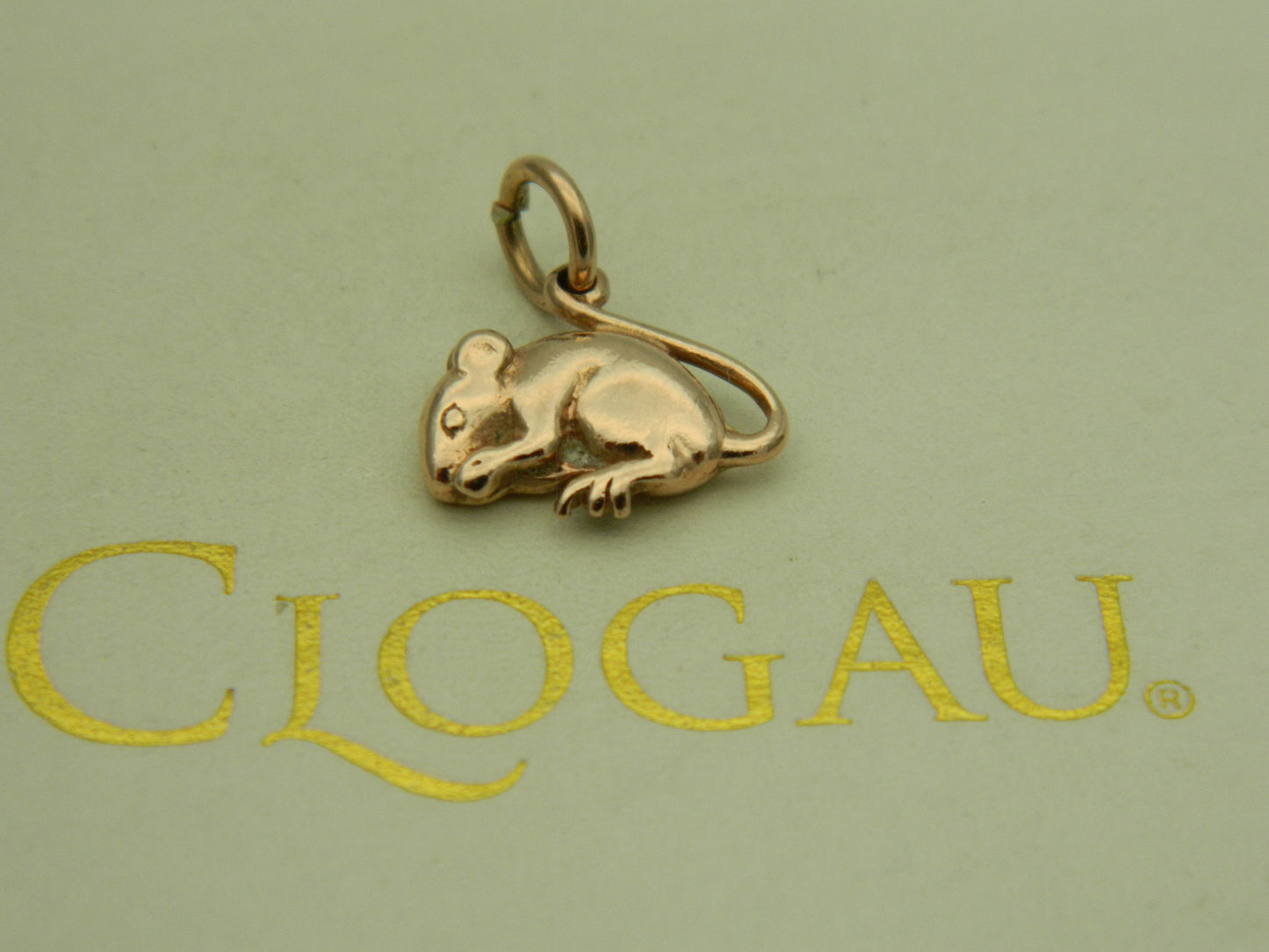 Clogau 9ct Rose Gold Harvest Mouse Pendant/Charm (pre loved)