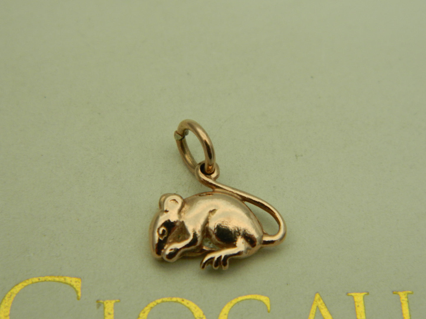 Clogau 9ct Rose Gold Harvest Mouse Pendant/Charm (pre loved)