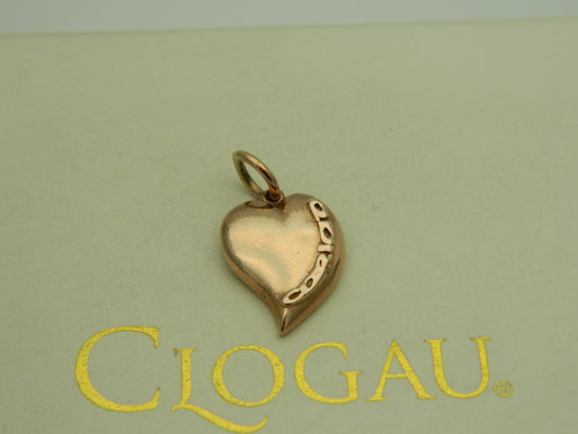 Clogau 9ct Rose Gold Cariad Heart Pendant/Charm (pre loved)