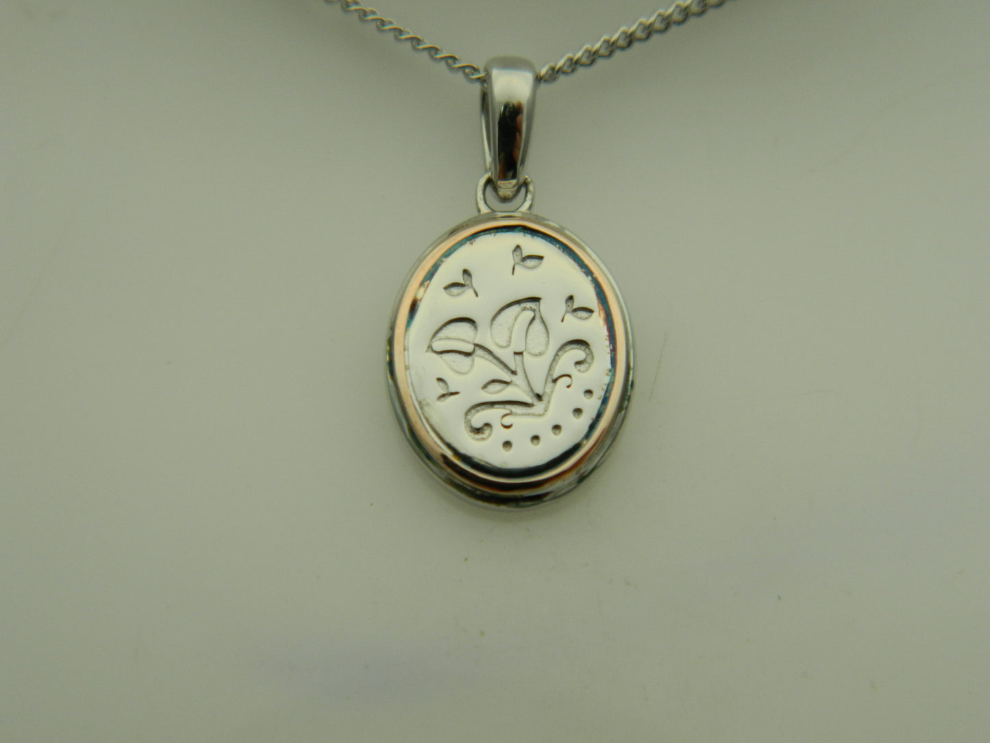 Clogau Sterling Silver & 9ct Rose Gold Tree of Life Filigree Pendant