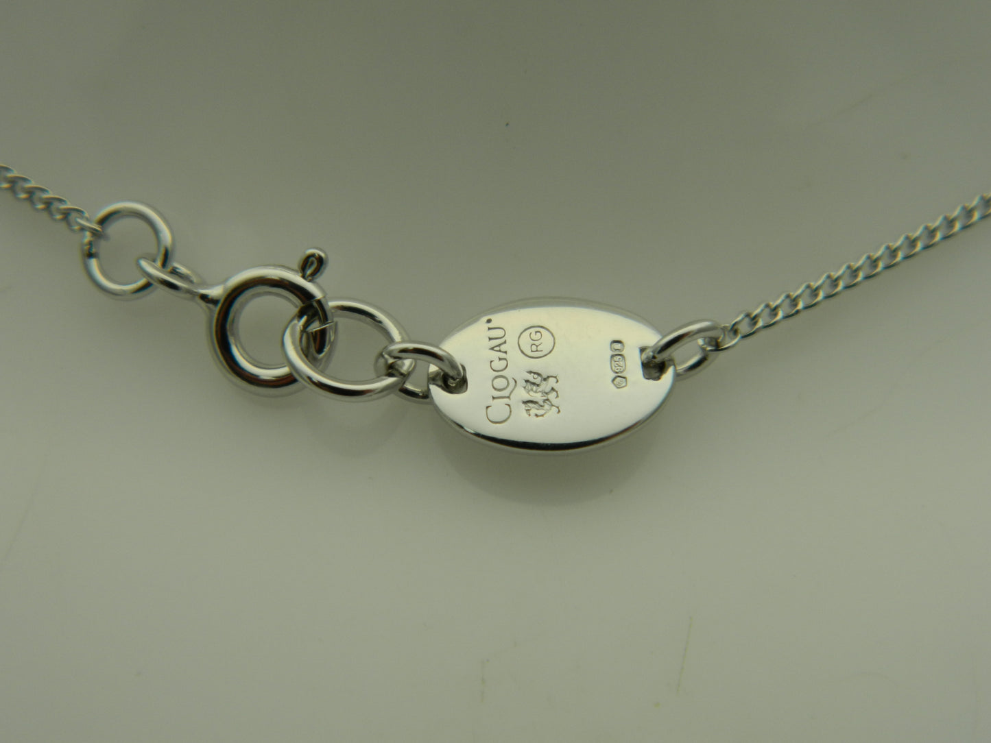 Clogau Sterling Silver & 9ct Rose Gold Cariad Sparkle Drop Pendant RRP £179.00
