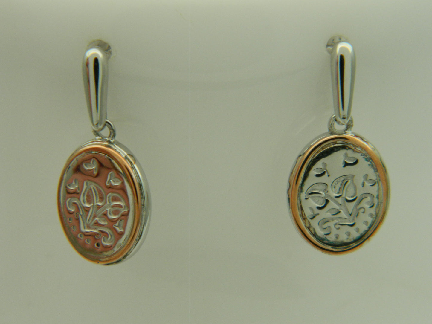 Clogau Sterling Silver & 9ct Rose Gold Tree of Life Filigree Drop Earrings RRP £159.00
