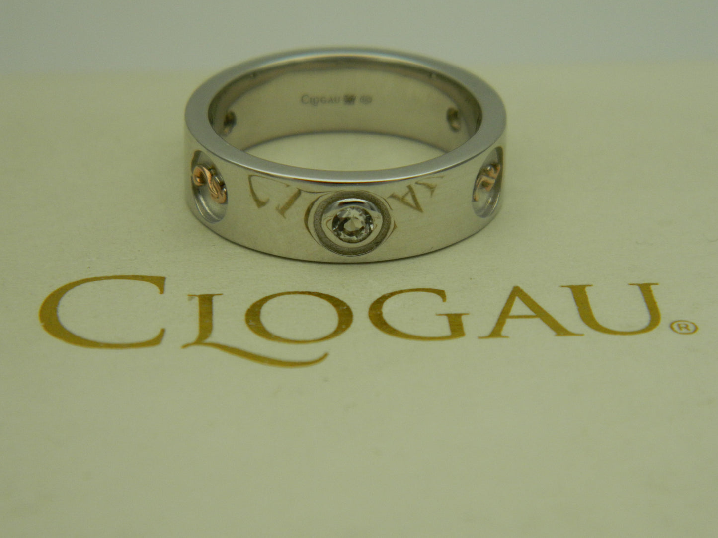 Clogau Sterling Silver & 9ct Rose Gold Tree of Life Insignia Topaz Ring RRP £199.00 size O