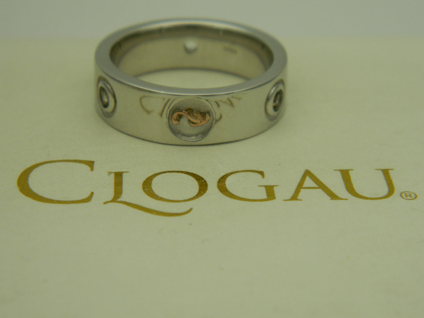 Clogau Sterling Silver & 9ct Rose Gold Tree of Life Insignia Topaz Ring RRP £199.00 size O