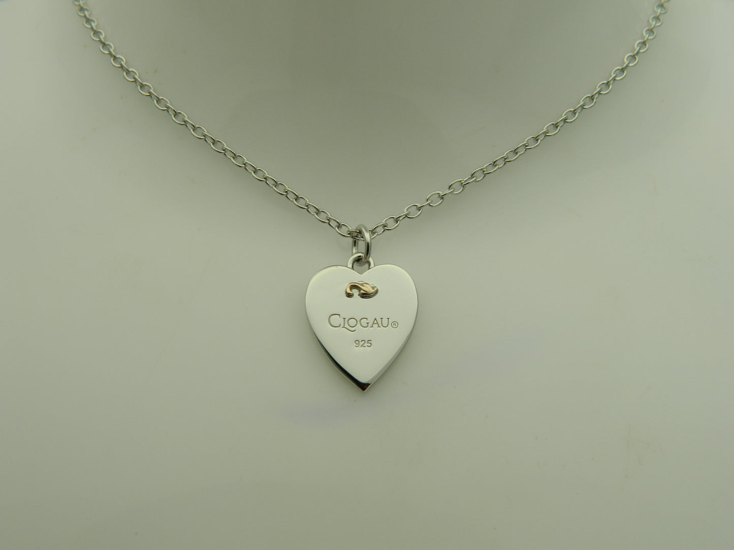 Clogau Sterling Silver & 9ct Gold Insignia Heart Pendant RRP £179.00