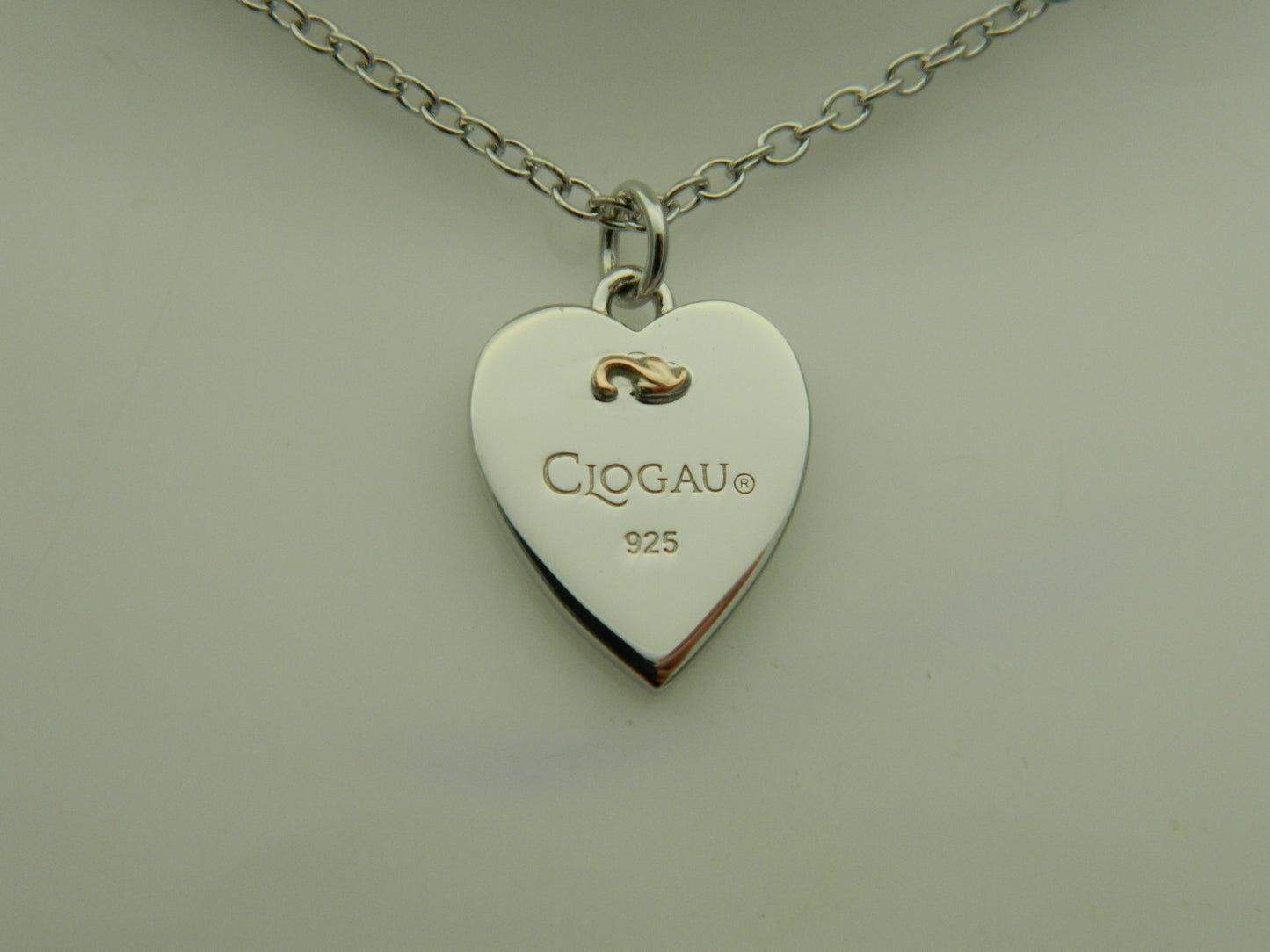 Clogau Sterling Silver & 9ct Gold Insignia Heart Pendant RRP £179.00