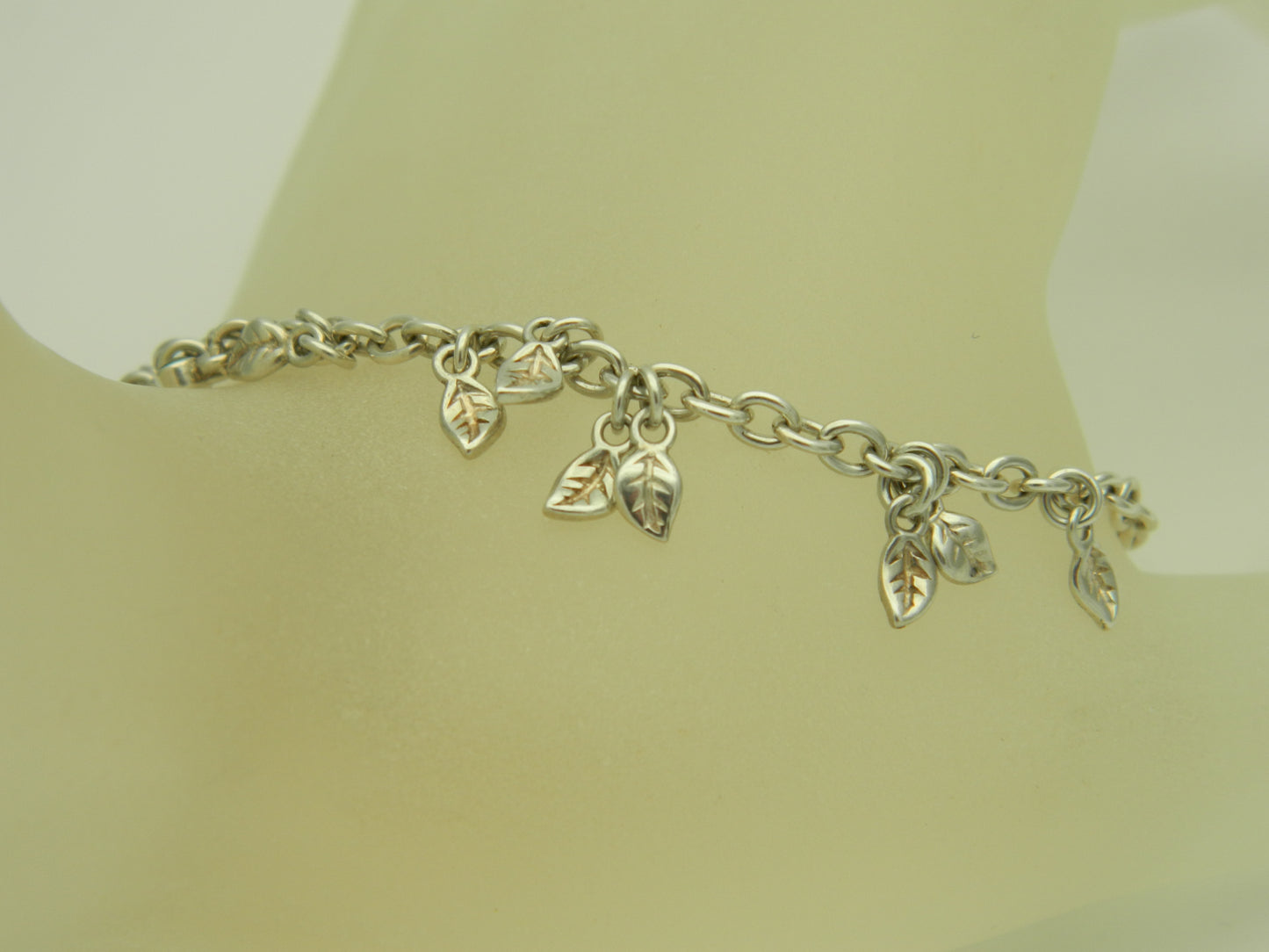 Clogau Sterling Silver & 9ct Rose Gold Awelon Peridot Bracelet RRP £219.00 (pre loved)