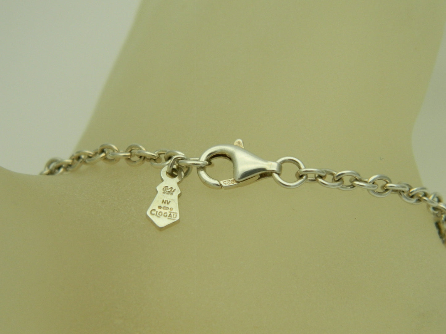 Clogau Sterling Silver & 9ct Rose Gold Awelon Peridot Bracelet RRP £219.00 (pre loved)