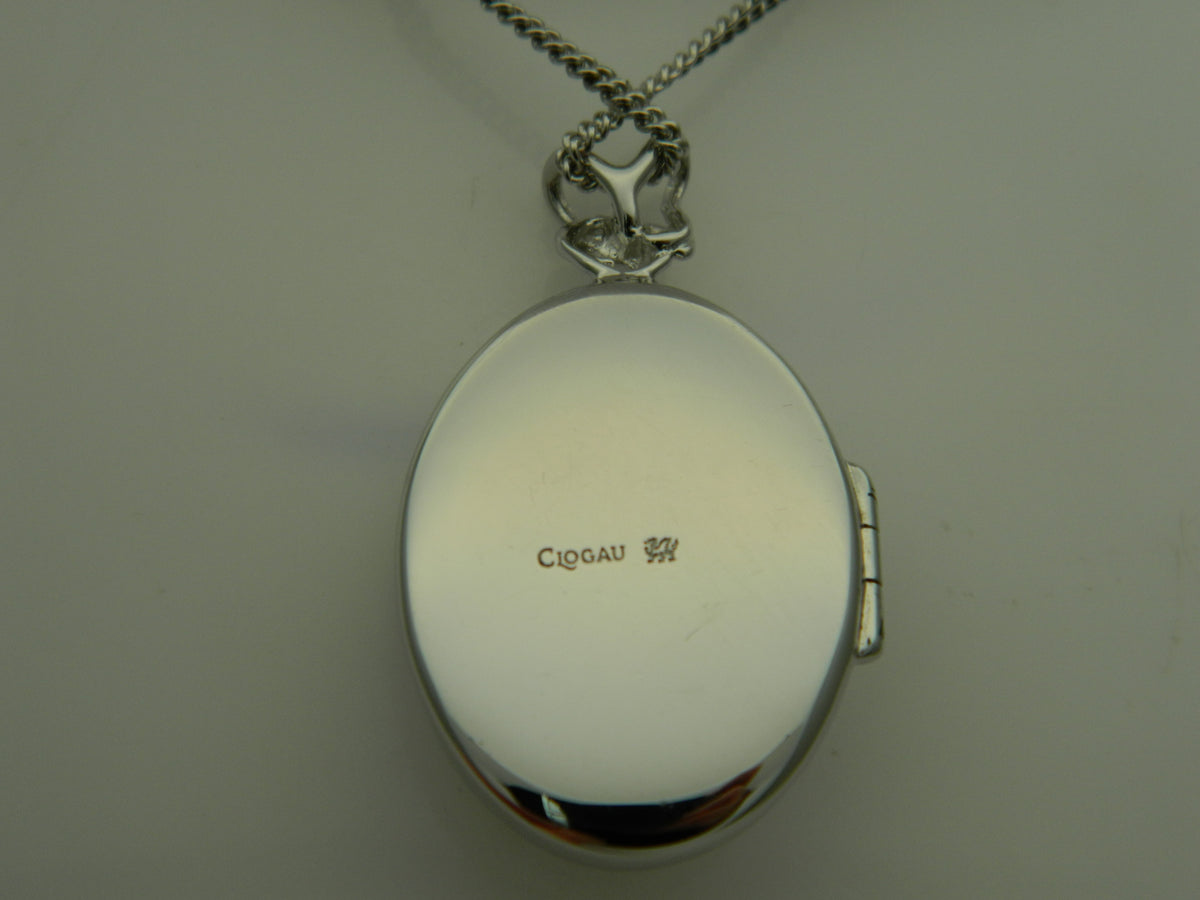 Clogau Sterling Silver & 9ct Rose Gold Tree of Life Oval Locket (pre loved)