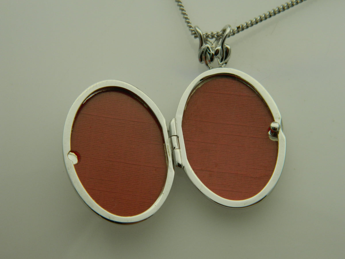 Clogau Sterling Silver & 9ct Rose Gold Tree of Life Oval Locket (pre loved)