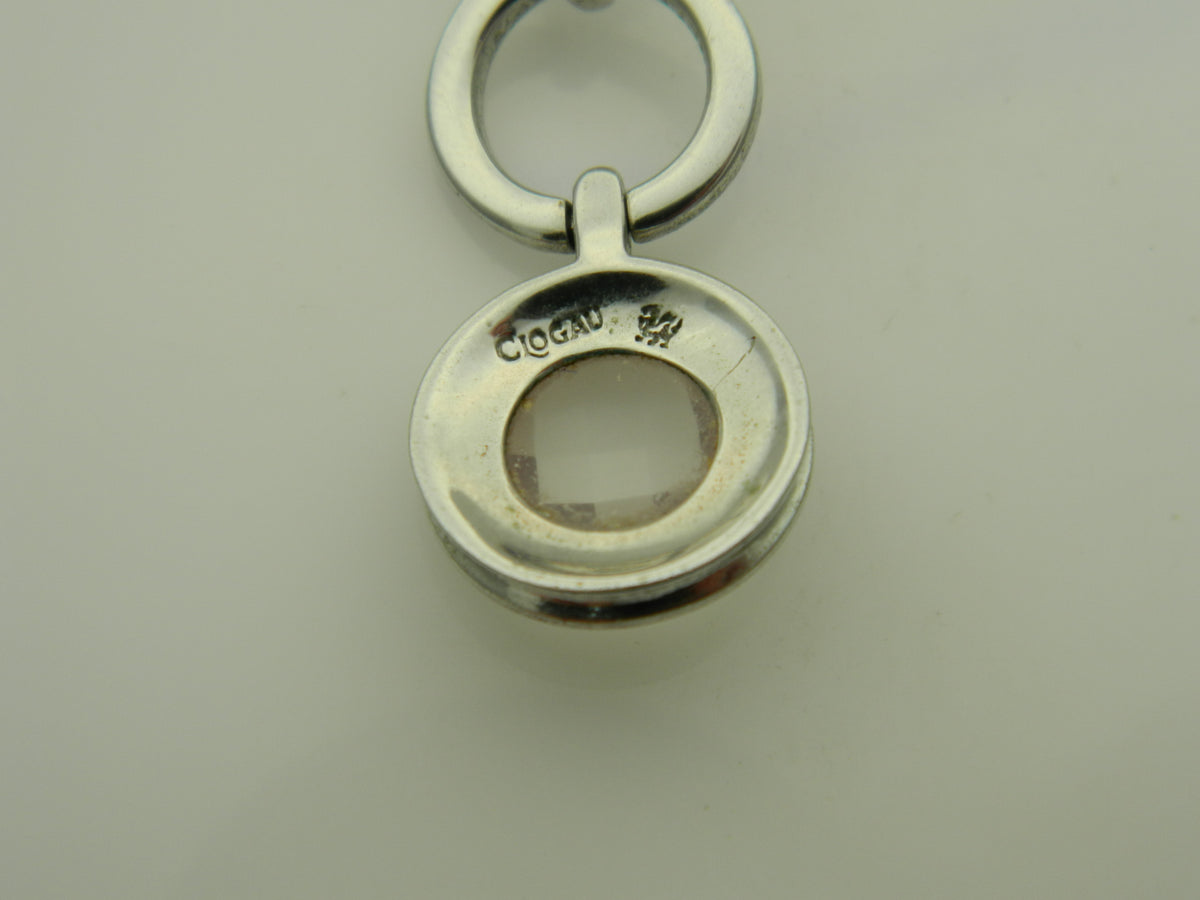 Clogau Sterling Silver & 9ct Rose Gold Ripples Quartz Pendant (pre loved)