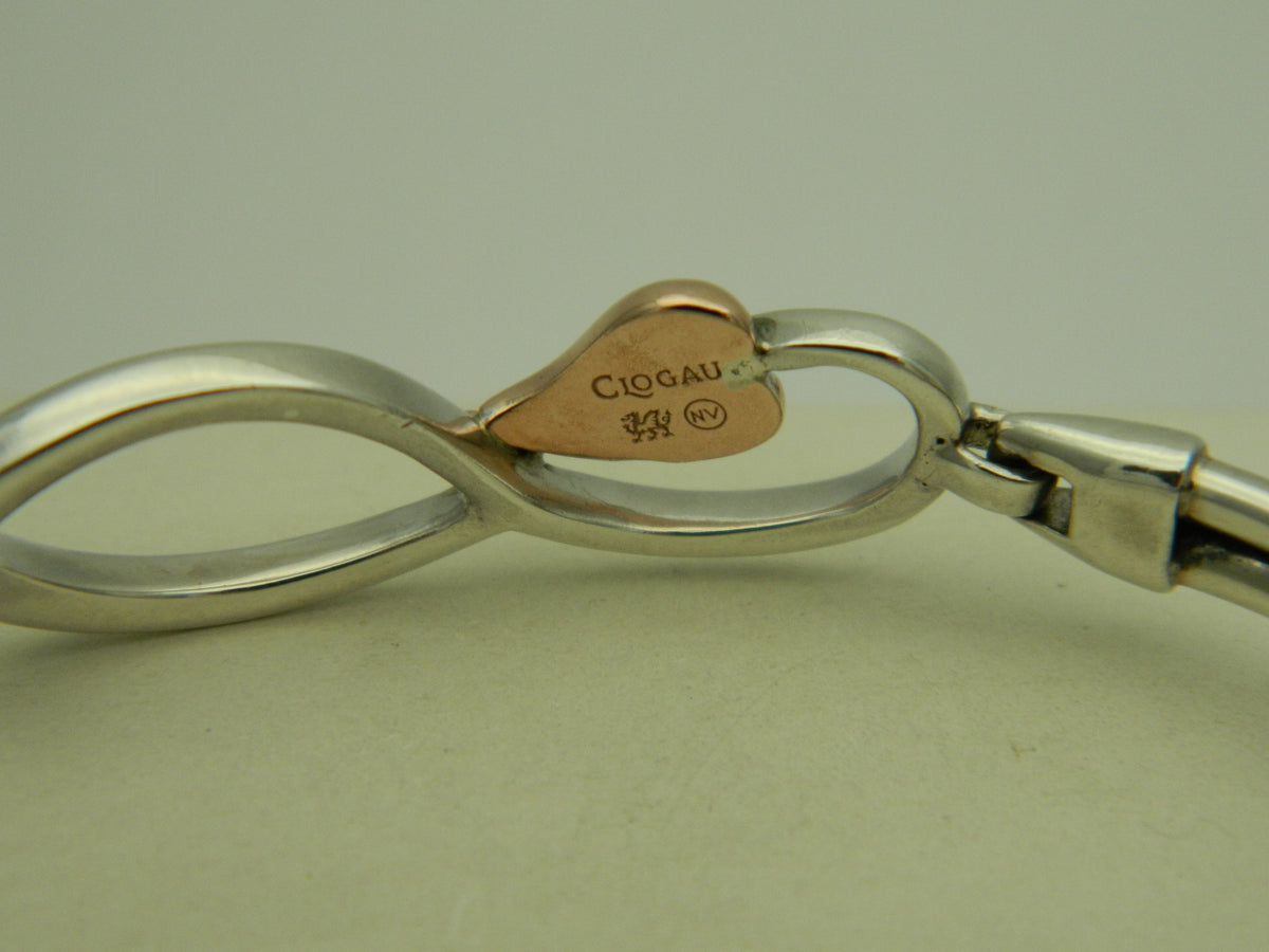 Clogau Sterling Silver & 9ct Rose Gold Tree of Life Bangle RRP £209.00 (pre loved)