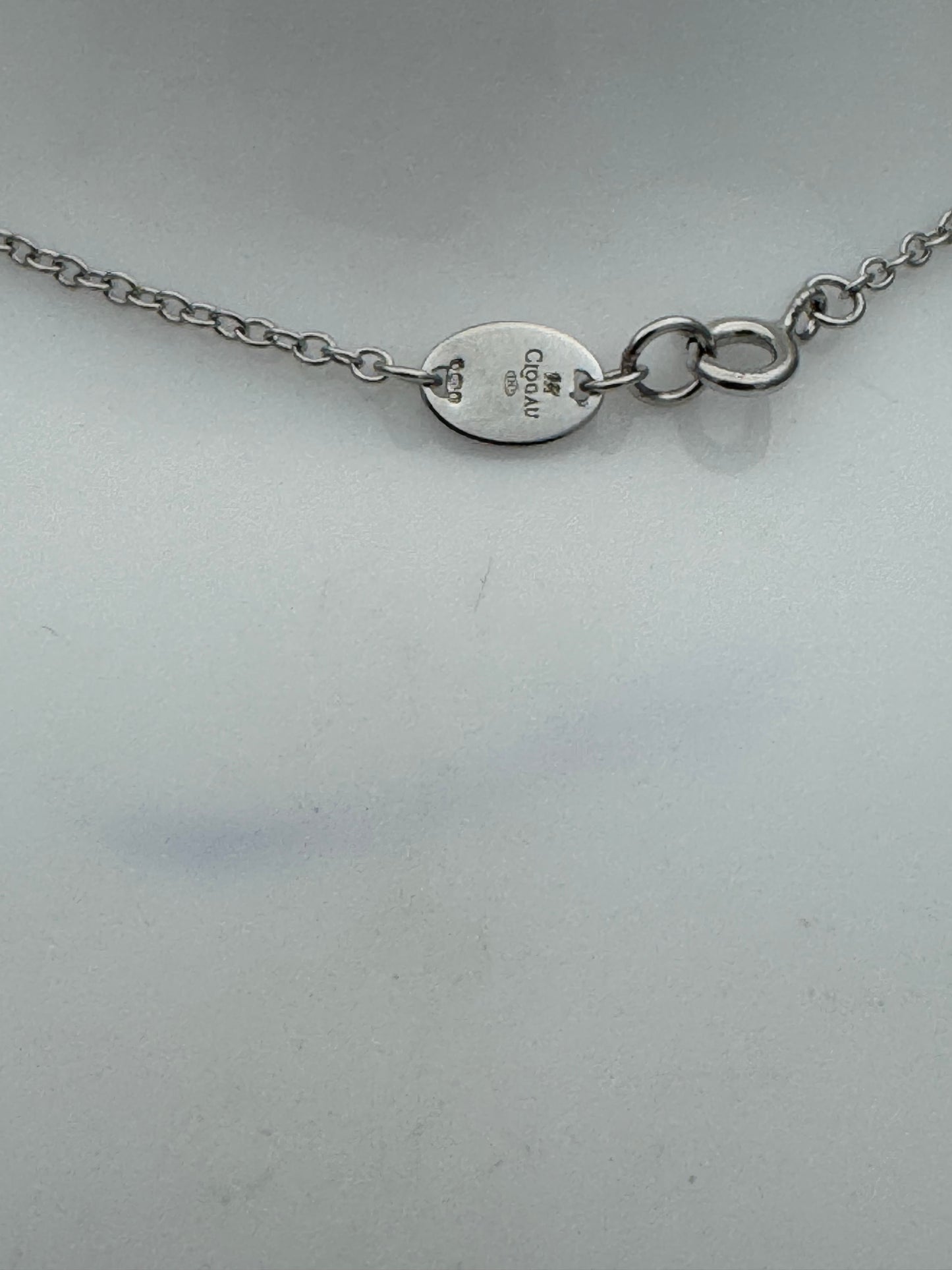 Clogau Sterling Silver & 9ct Rose Gold Oak Leaf Topaz Pendant RRP £209.00